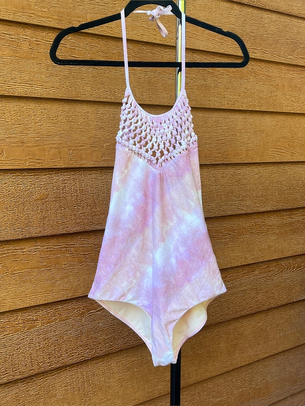 Billabong Today’s Vibe Pink Tie-Dye One-Piece Swimsuit Festival Rave Women Large